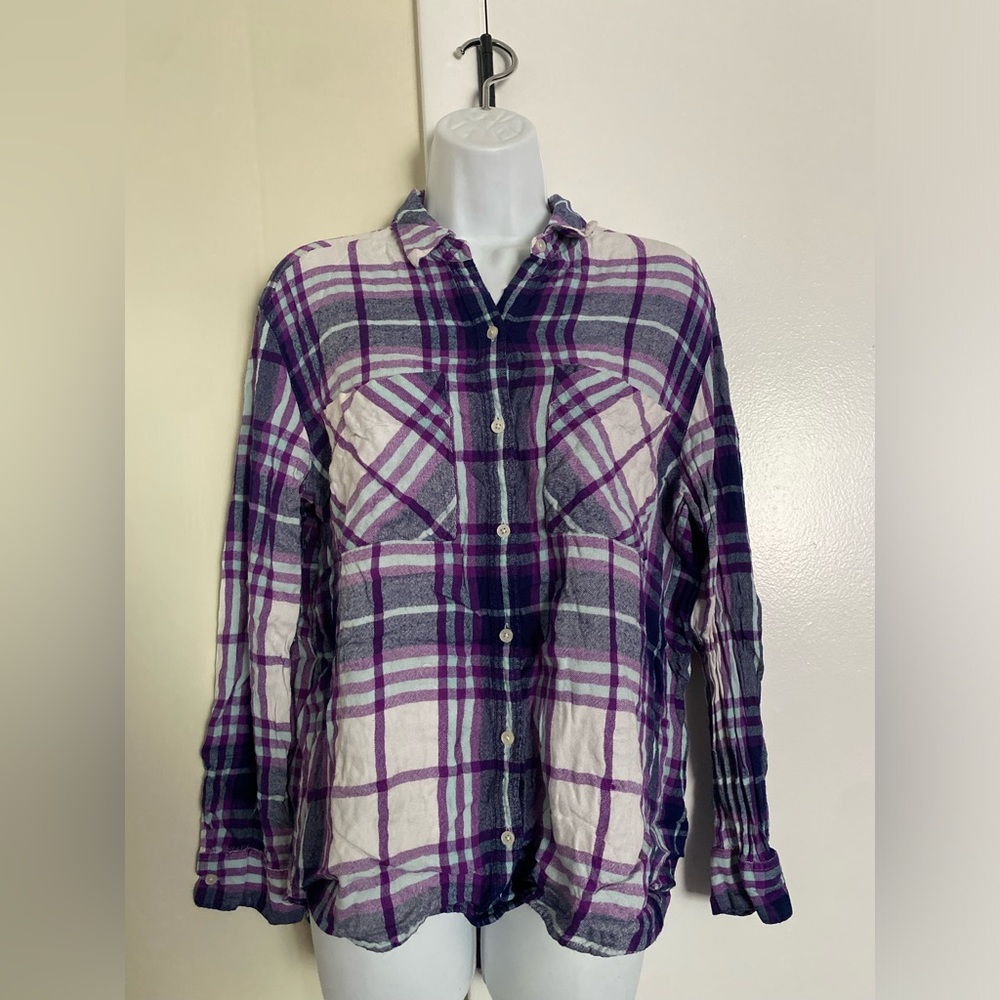 Flannel express purple and navy